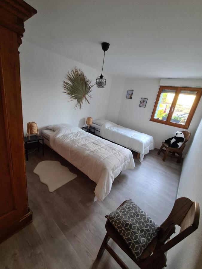 Agréable appartement avec Spa proche de la forêt Bréchaumont Exterior foto